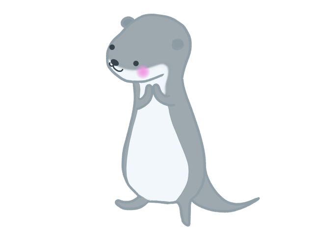 カワウソ イラスト かわいい Kopisuto