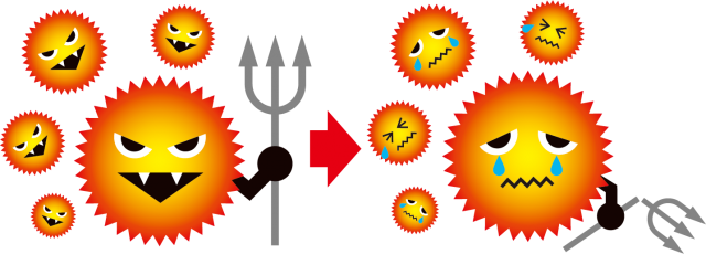 ウイルス バイ菌 虫歯アイコン 感染 撃退 無料イラスト素材 素材ラボ