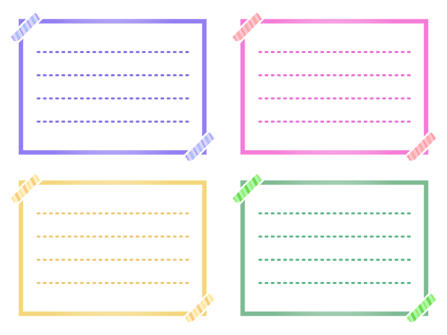 メモ 枠6 無料イラスト素材 素材ラボ