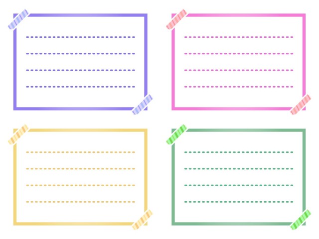 メモ 枠6 無料イラスト素材 素材ラボ