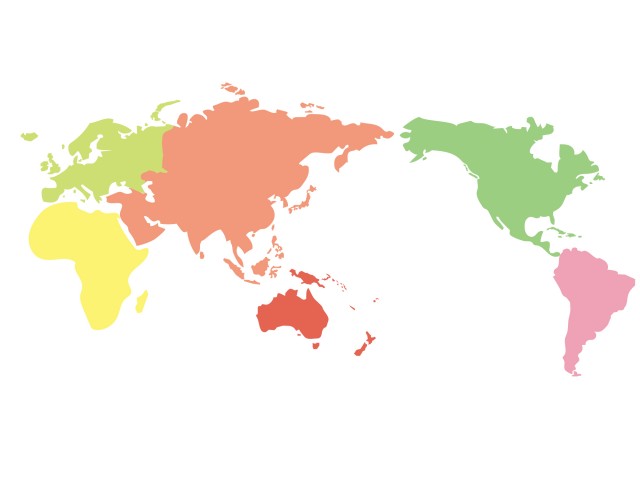 世界地図 色分け 無料イラスト素材 素材ラボ