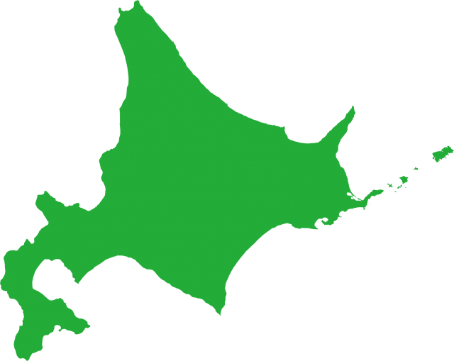 北海道の地図 無料イラスト素材 素材ラボ