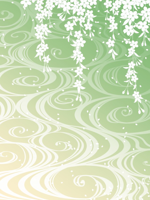 和風の背景素材07 緑 無料イラスト素材 素材ラボ