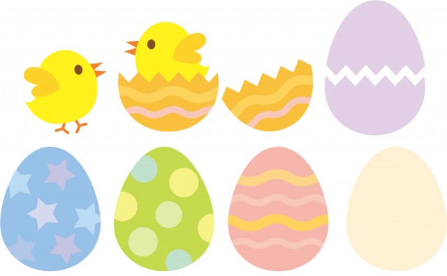 イースターエッグ ひよこ たまご Easter Egg 無料イラスト素材 素材ラボ