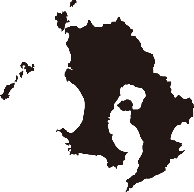 鹿児島県の地図（シルエット） | 無料イラスト素材｜素材ラボ