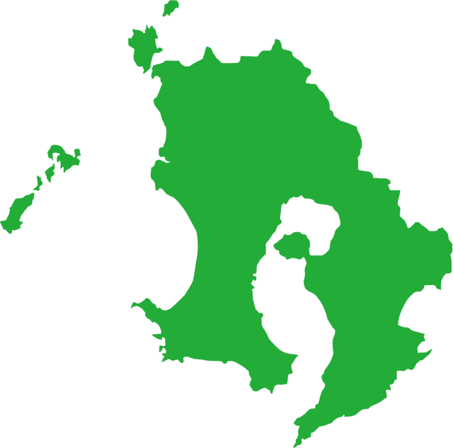 鹿児島県の地図 無料イラスト素材 素材ラボ