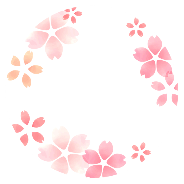 桜の丸型フレーム 無料イラスト素材 素材ラボ