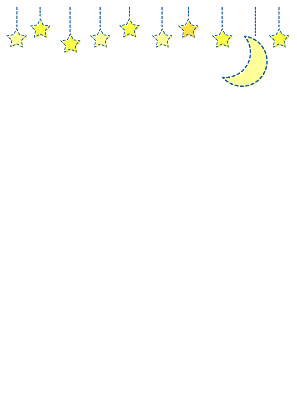 夜空 月と星 縦のシンプルフレーム 無料イラスト素材 素材ラボ