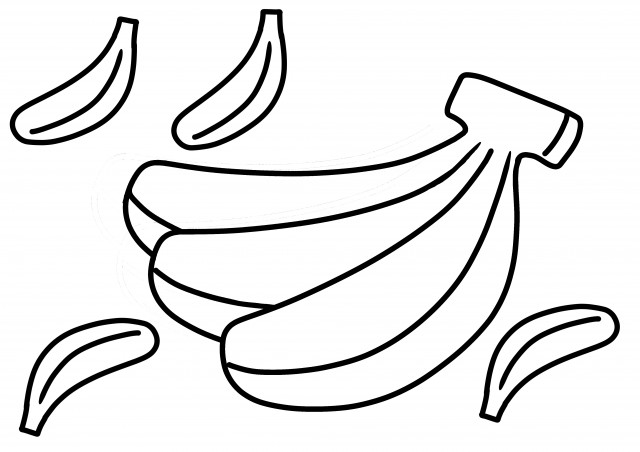 トップ 100 バナナ イラスト 白黒