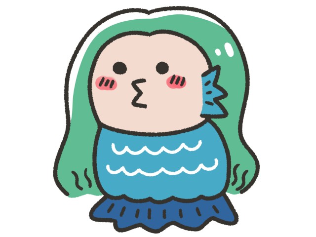 かわいいアマビエ 無料イラスト素材 素材ラボ