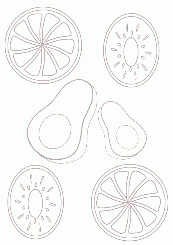 果物の塗り絵 無料イラスト素材 素材ラボ