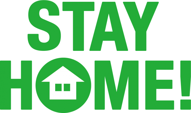 ステイホーム Stay Home 英語ロゴ お家にいよう 無料イラスト素材 素材ラボ