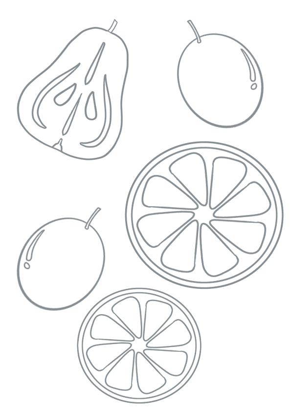 果物の塗り絵 無料イラスト素材 素材ラボ