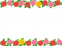 薔薇の花フレーム…