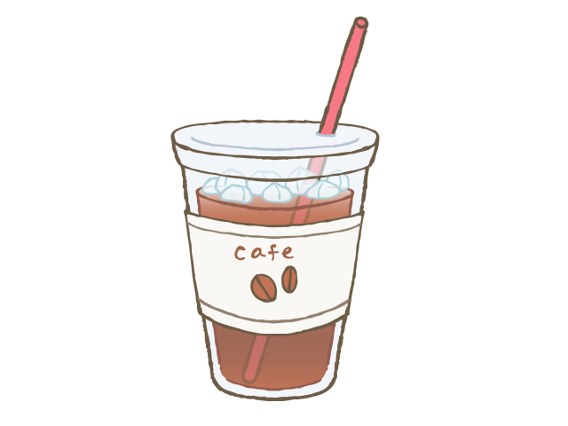 カップに入ったアイスコーヒー 無料イラスト素材 素材ラボ