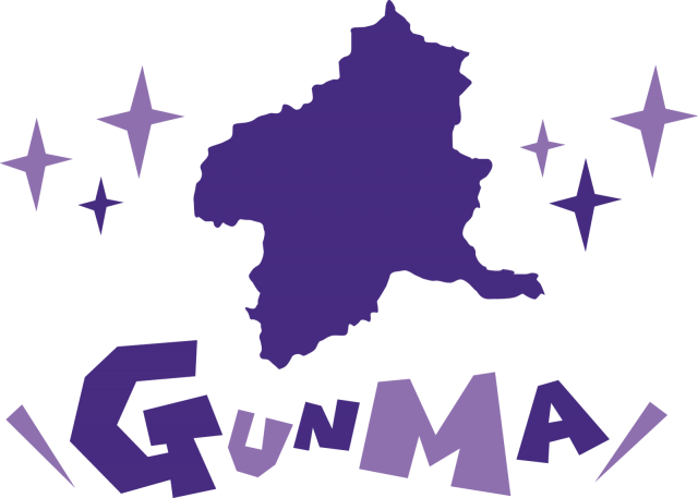 群馬県の地図 Gunma 英語ポップロゴ 無料イラスト素材 素材ラボ