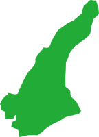 淡路島の地図（緑…