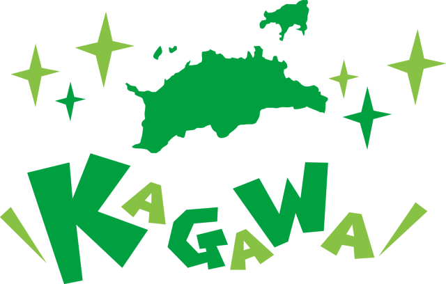 香川県の地図 Kagawa 英語ポップロゴ 無料イラスト素材 素材ラボ
