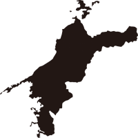 愛媛県の地図（シ…