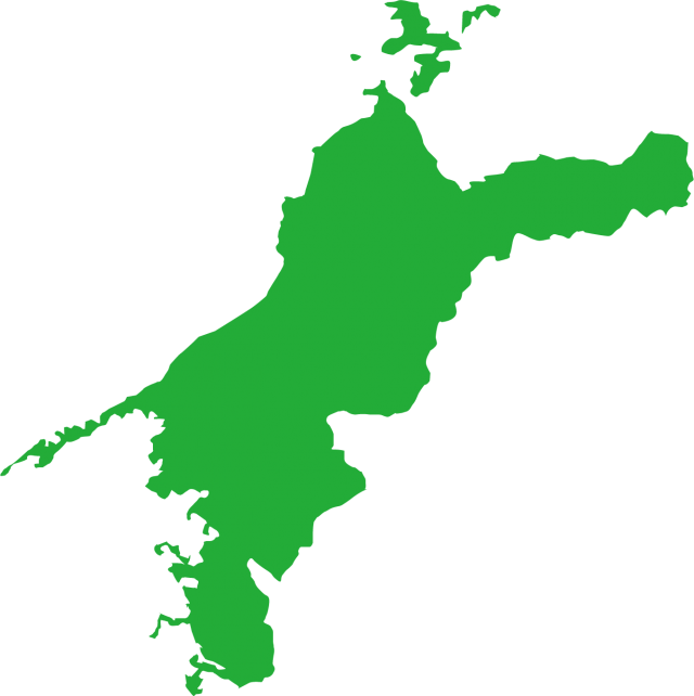 愛媛県の地図 無料イラスト素材 素材ラボ