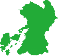 熊本県の地図