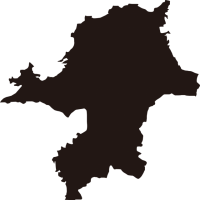 福岡県の地図（シ…