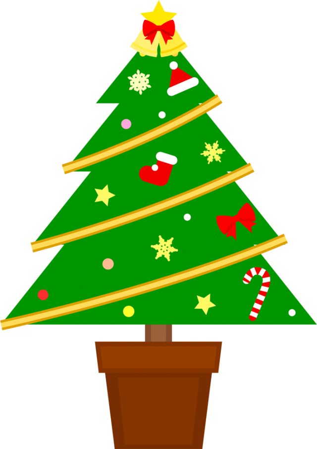 シンプルなクリスマスツリー Csai Png 無料イラスト素材 素材ラボ