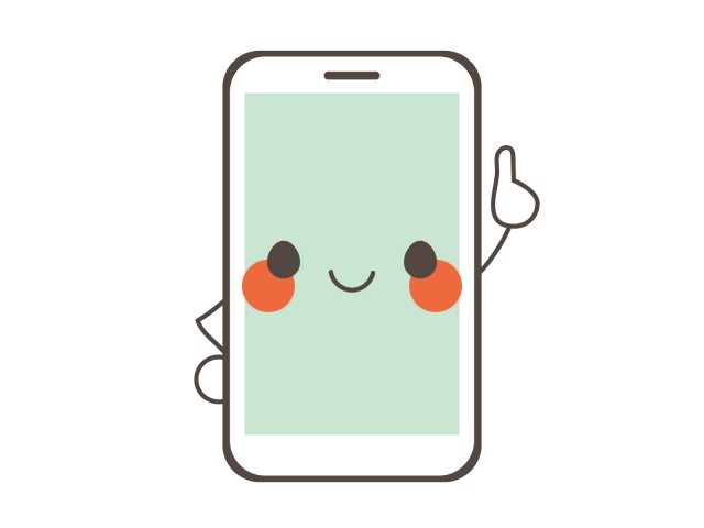 スマホのキャラクター 無料イラスト素材 素材ラボ