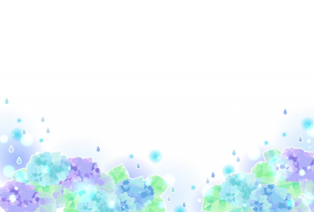 紫陽花のイラスト背景 無料イラスト素材 素材ラボ