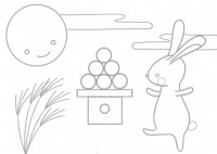 月見団子とウサギ…