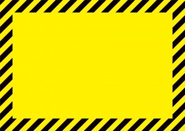 Caution注意 警告 危険 サイン フレーム壁紙 無料イラスト素材 素材ラボ