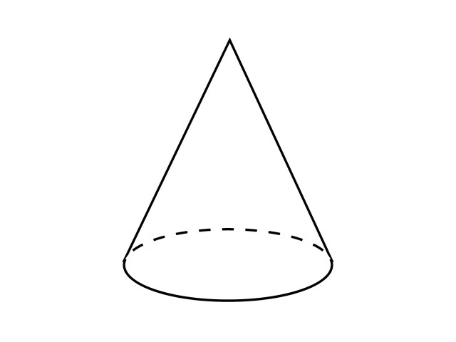 円錐 図形 無料イラスト素材 素材ラボ