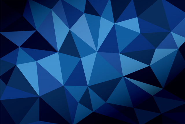青ブルー ポリゴンスタイル ジオメトリック背景 無料イラスト素材 素材ラボ