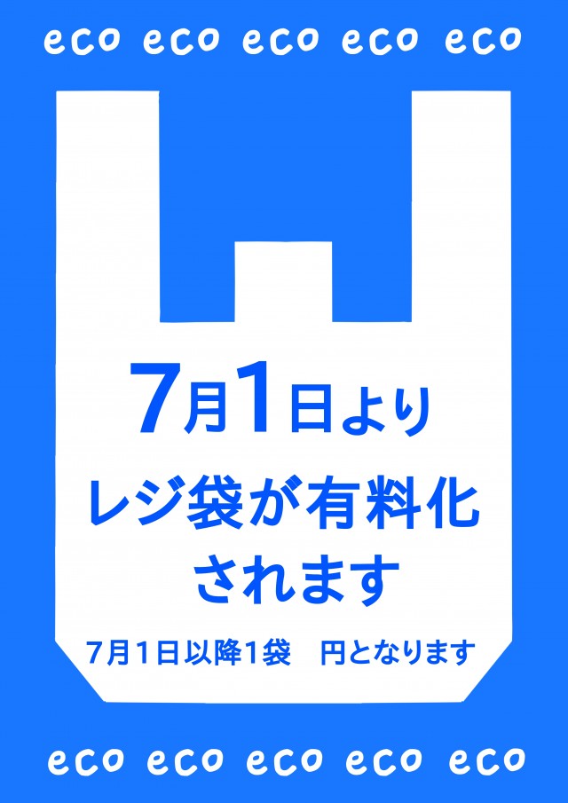 レジ袋有料化a４ポスターのイラスト 無料イラスト素材 素材ラボ