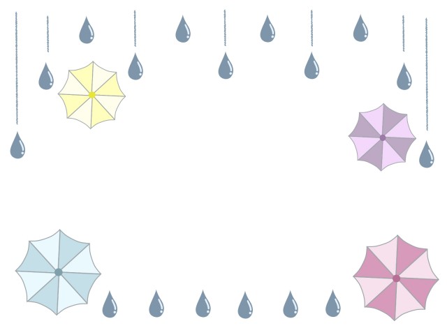 傘のフレーム 無料イラスト素材 素材ラボ