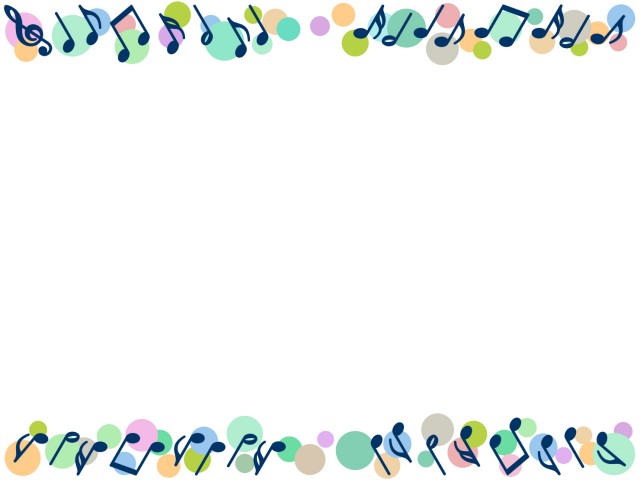 音符フレームカラフル飾り枠素材イラスト 無料イラスト素材 素材ラボ