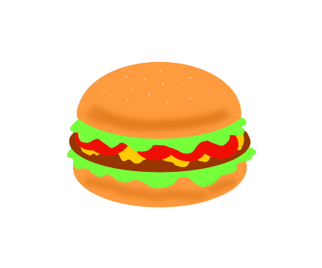 ハンバーガー 無料イラスト素材 素材ラボ