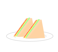サンドイッチ かわいい無料イラスト 使える無料雛形テンプレート最新順 素材ラボ