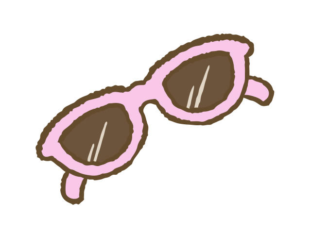 ピンクのサングラス 無料イラスト素材 素材ラボ