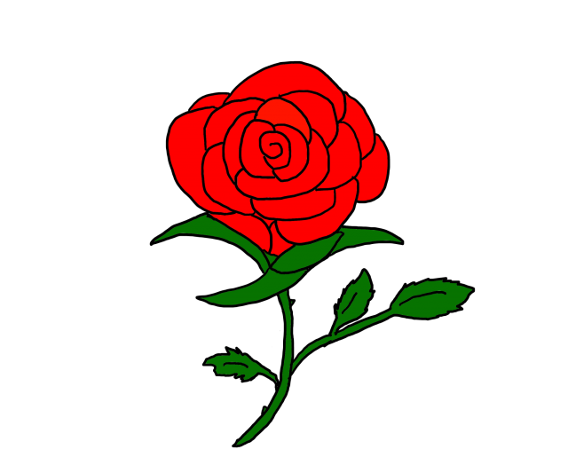 赤薔薇 無料イラスト素材 素材ラボ