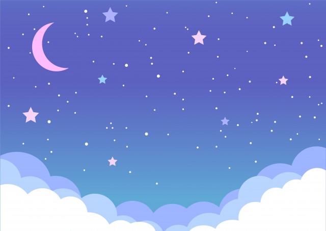 夜空１ 無料イラスト素材 素材ラボ