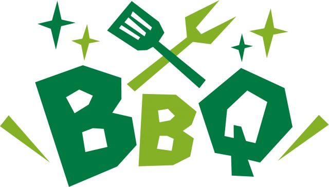 Bbq バーベキュー ポップロゴ 英語アイコン 無料イラスト素材 素材ラボ