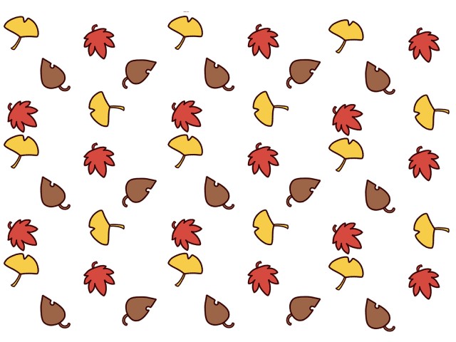 秋の落ち葉柄背景素材 無料イラスト素材 素材ラボ