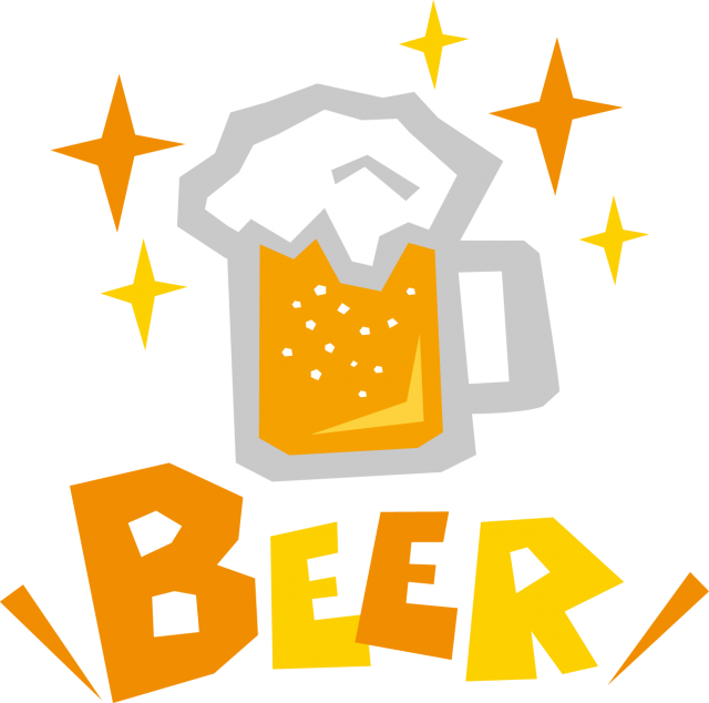 Beer 生ビール ポップロゴ 英語アイコン 無料イラスト素材 素材ラボ