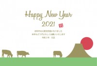 年賀状　2021…