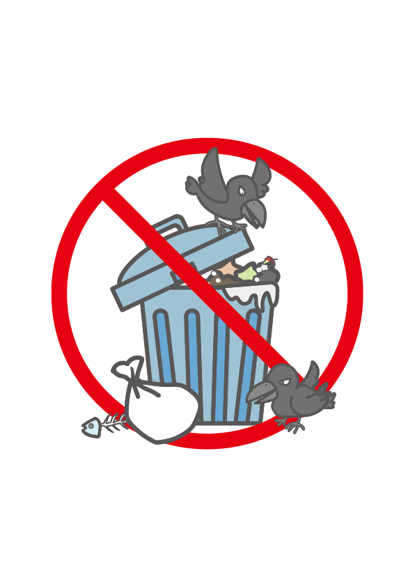 マナー ルールを守らないゴミ捨て場 無料イラスト素材 素材ラボ