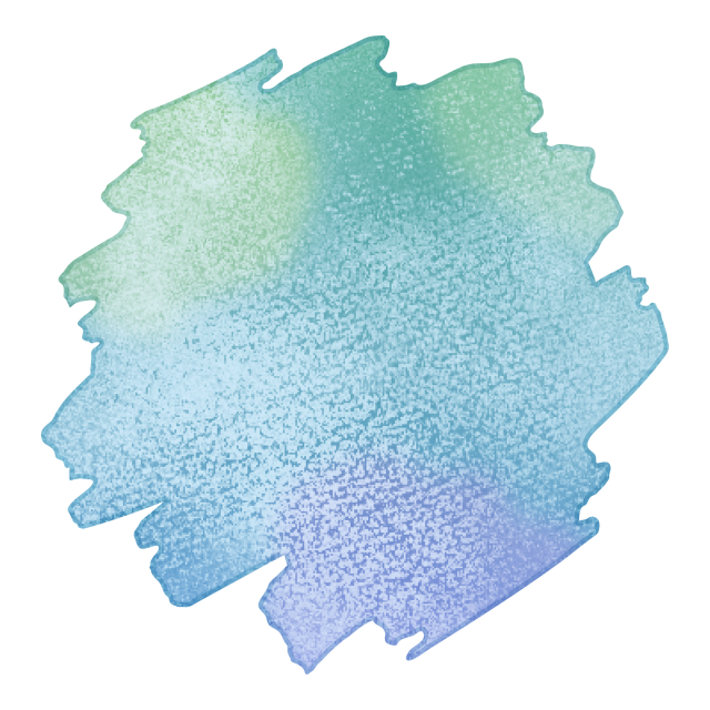 青色のグラデーション水彩フレーム 無料イラスト素材 素材ラボ