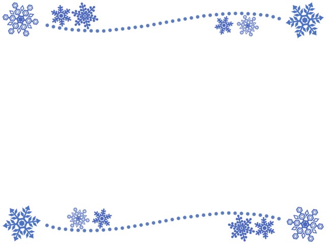 雪の結晶フレーム冬模様飾り枠素材イラスト 無料イラスト素材 素材ラボ