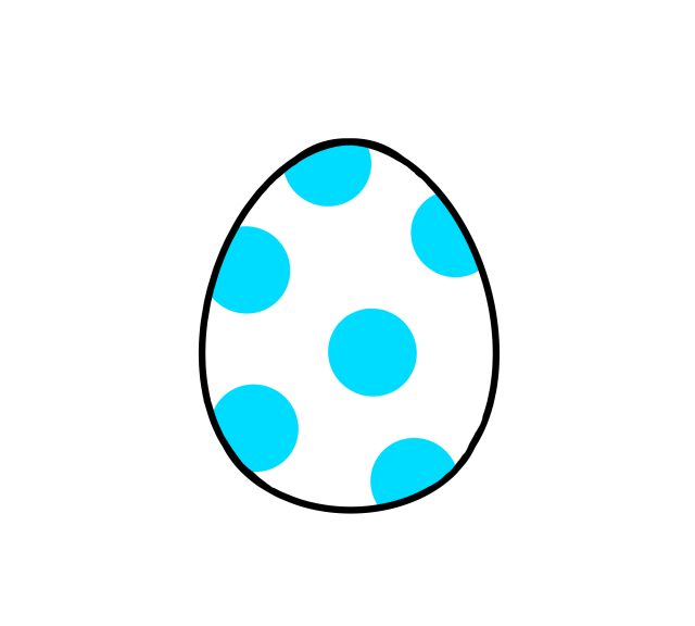 モンスターの卵 水色 無料イラスト素材 素材ラボ
