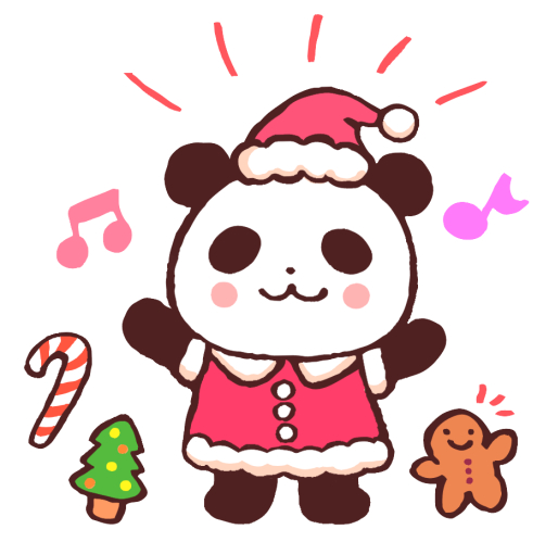 クリスマスのパンダのイラスト２ 無料イラスト素材 素材ラボ